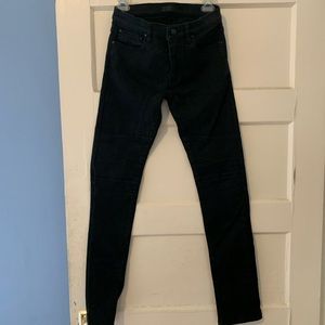 Belstaff black biker slim fit jeans